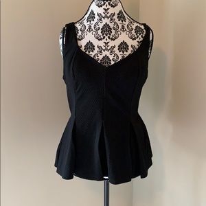 {Candies} XL black peplum tank top NWT